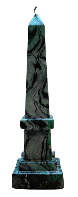 Verde Alpi Marble Obelisk Candle